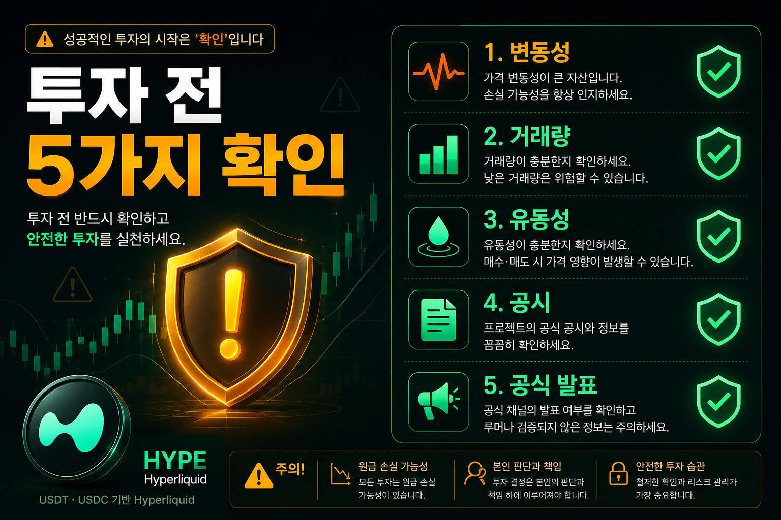 하이프 코인 투자 전 확인 체크리스트 5가지 화면
